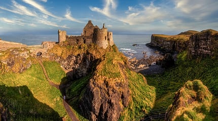 Dunluce Castle in  Bushmills, Northern Ireland