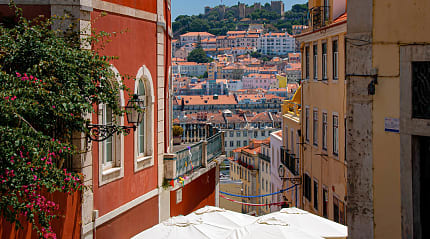 Warm and sunny weather in Lisbon.