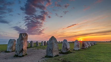 Alen Stenar, ancient megalithic stone ship monument in Sweden