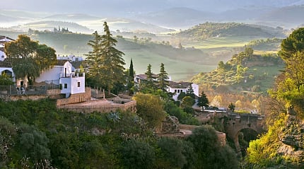 Old town on the Tajo Gorge in Ronda, Spain