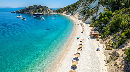Gidaki Beach on Ithaca Island, Greece