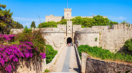 Castle Of The Old Town in Rhodes, Greece