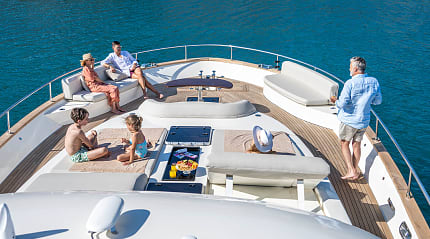 Family on luxury Vacation.