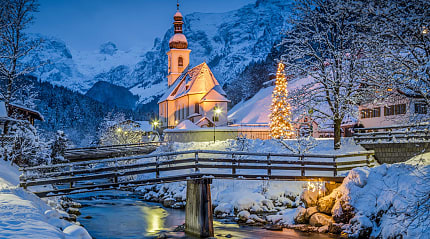 Ramsau Bei Berchtesgaden in the Bavarian Alps, Germany