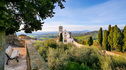 Medieval town of Assisi, in Umbria, Italy.