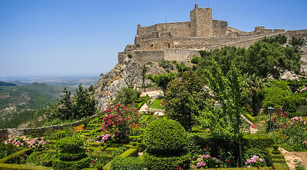 Medieval Castelo de Marvão and gardens in Marvão, Portugal