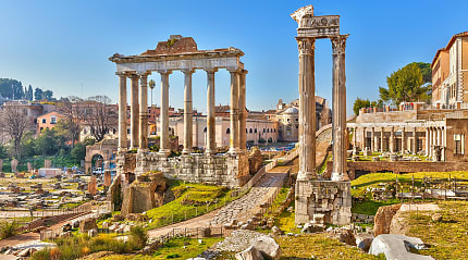 The Roman Forum in Rome, Italy