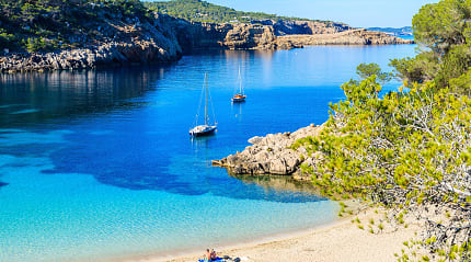 Cala Salada Beach, Ibiza, Spain