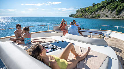 Family on vacation in Slovenia.