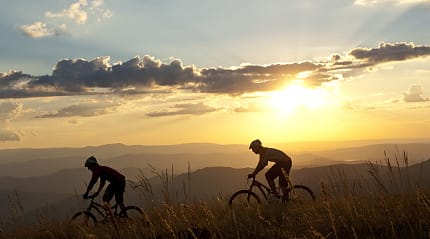 Mountain biking around Victoria's High Country in Australia