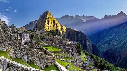 The great Inca city of Machu Picchu in Peru