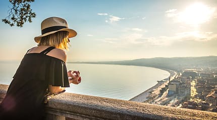 Coastline in Nice, France