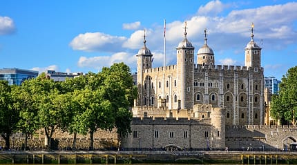 The Tower of London in London, England