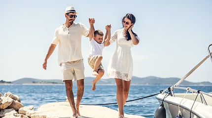 Family on Vacation, Croatia. 