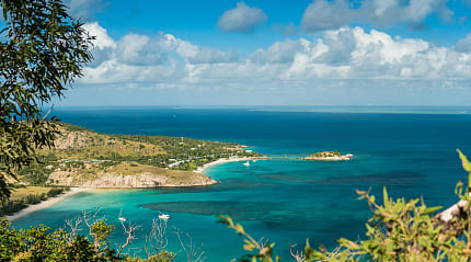 View from Cook's Lookout on Lizard Island, Australia. Photo courtesy of Lizard Island Resort