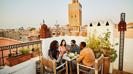 Friends in Marrakech, Morocco