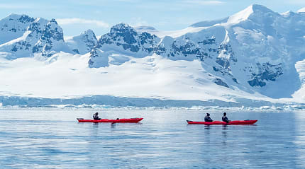 Kayaking Paradise Bay, Antarctica