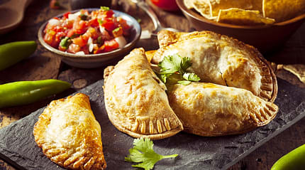 Stuffed chicken empanadas