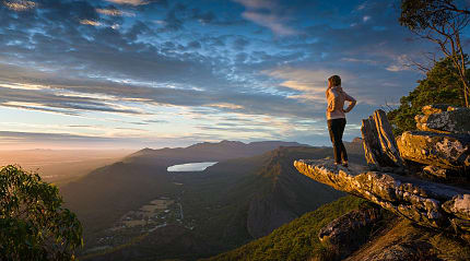 Dawn hiking in Grampians National Park, Victoria, Australia