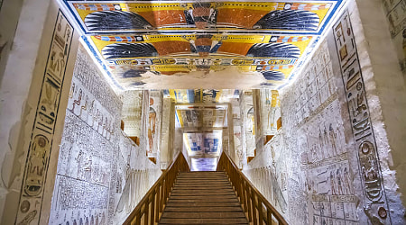 Ancient burial tomb in the Valley of Kings, Egypt Ancient burial tomb in the Valley of Kings, Egypt