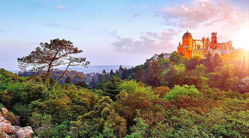 Peña Palace in Sintra, Portugal Peña Palace in Sintra, Portugal