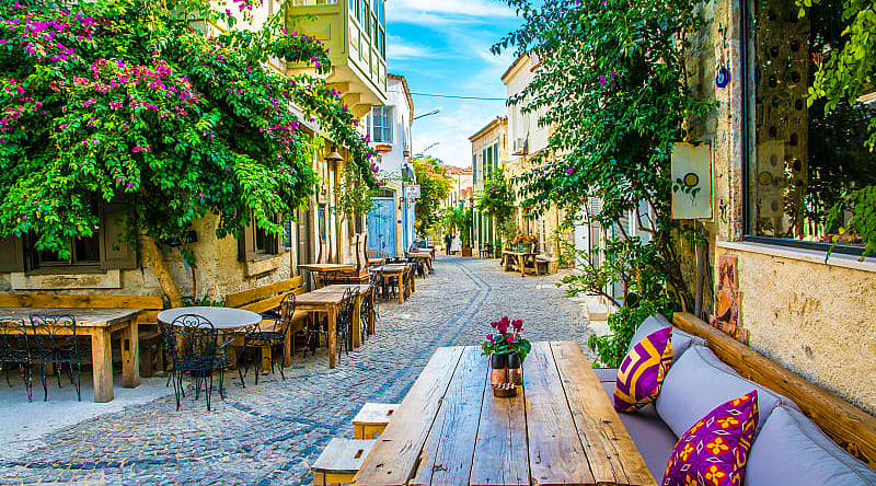 Beautiful town of Alacati in Turkey Beautiful town of Alacati in Turkey