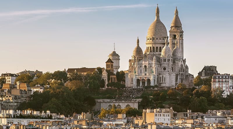 The Sacré Cœur in Montmartre, France. The Sacré Cœur in Montmartre, France.