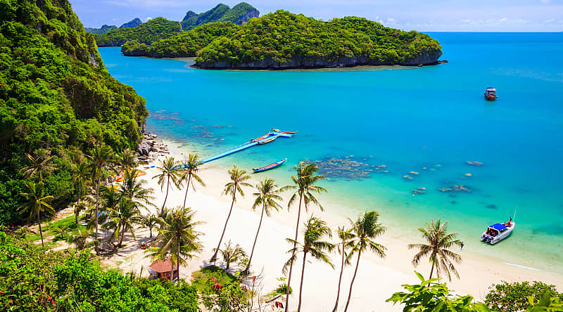View of Angthong National Marine Park in Thailand