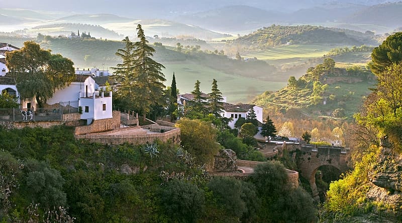 Tajo Gorge in Ronda, Spain Tajo Gorge in Ronda, Spain