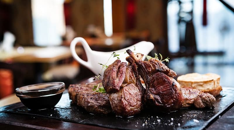 Mixed grilled meat platter served in Sydney Mixed grilled meat platter served in Sydney