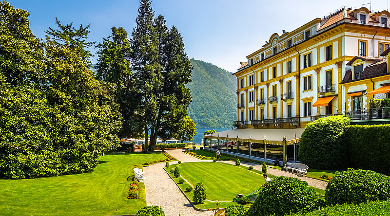 Villa d'Este in Cernobbio on Lake Como, Italy Villa d'Este in Cernobbio on Lake Como, Italy