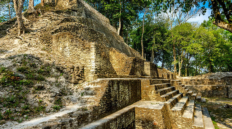 Cahal Pech temple in Belize Cahal Pech temple in Belize