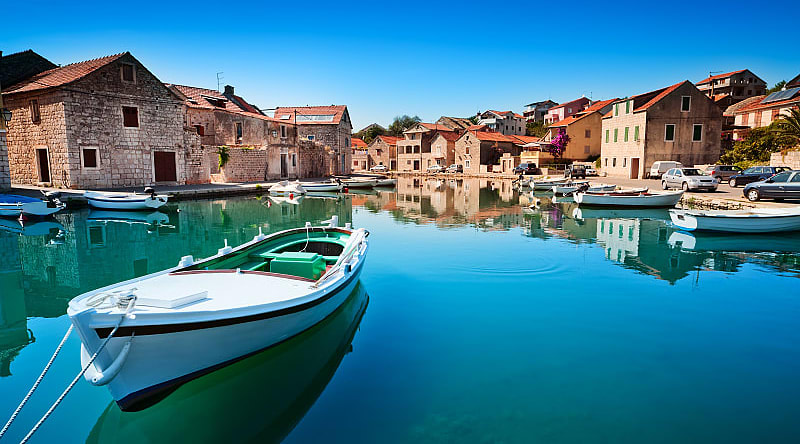 Old Harbor in Hvar, Croatia Old Harbor in Hvar, Croatia