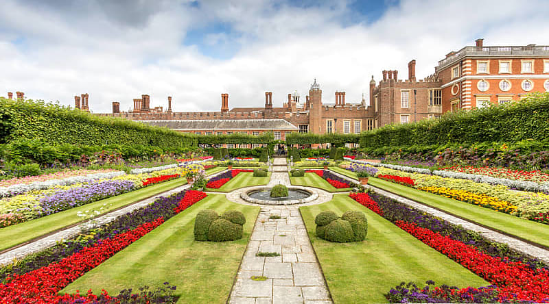 Hampton Court Palace. Photo courtesy of Historic Royal Palaces Hampton Court Palace in England. Photo courtesy of Historic Royal Palaces