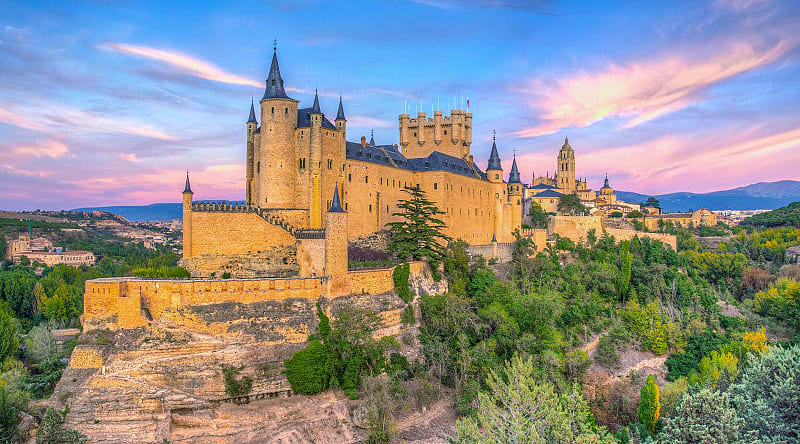 UNESCO World Heritage site, The Royal Alcazar in Segovia, Spain UNESCO World Heritage site, The Royal Alcazar in Segovia, Spain