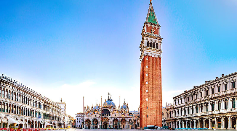 View of St. Marks Square, Venice, Italy View of St. Marks Square, Venice, Italy