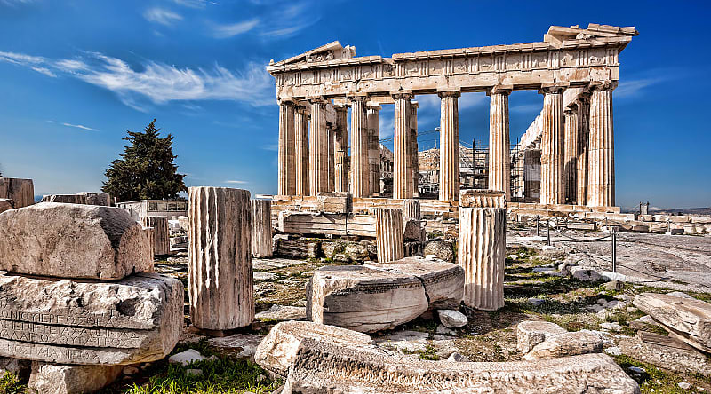 Parthenon Temple on the Acropolis in Greece Parthenon Temple on the Acropolis in Greece