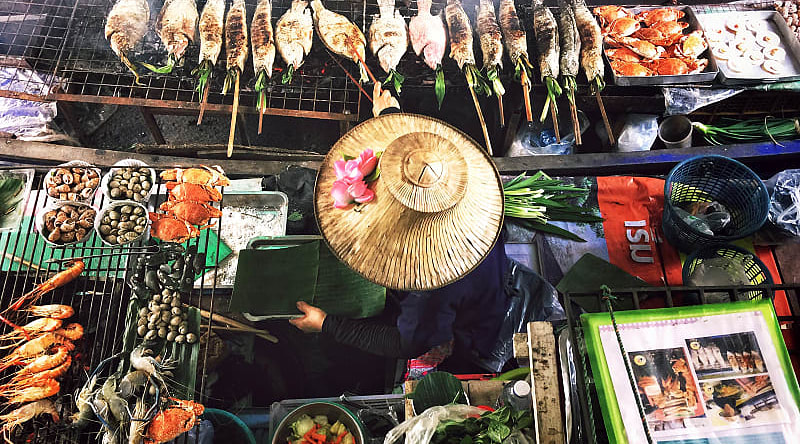 Street food in Bangkok, Thailand. Street food in Bangkok, Thailand.