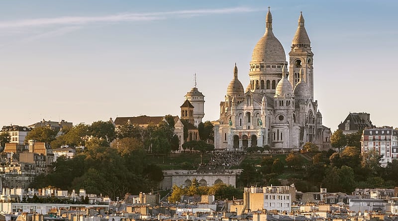 The Sacré Cœur in Montmartre, France. The Sacré Cœur in Montmartre, France.