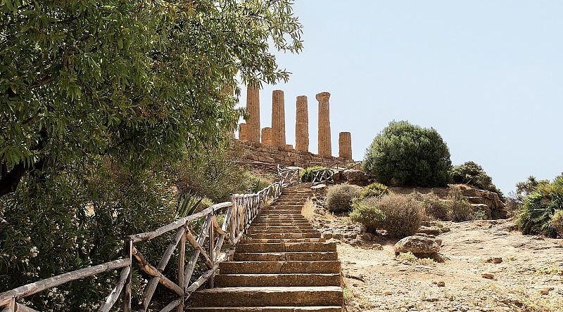 Temple of Juno in Sicily, Italy. Temple of Juno in Sicily, Italy.