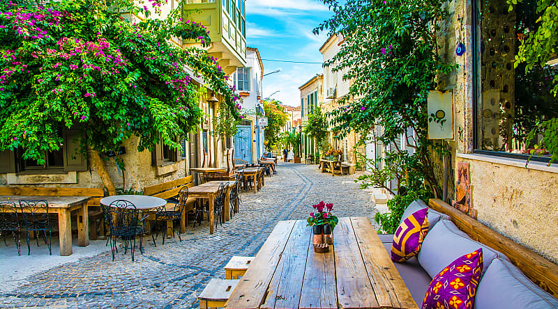 Beautiful town of Alacati in Turkey Beautiful town of Alacati in Turkey