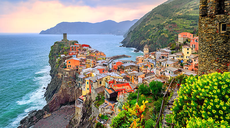 View of Vernazza in Cinque Terre, Italy View of Vernazza in Cinque Terre, Italy