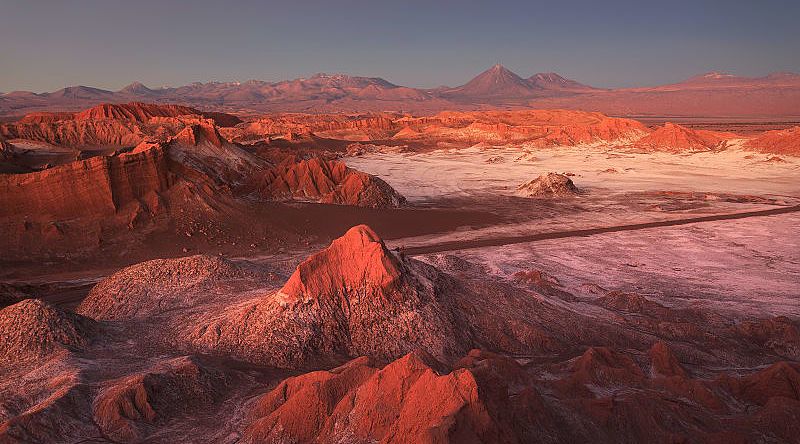 Moon Valley in San Pedro de Atacama Desert, Chile