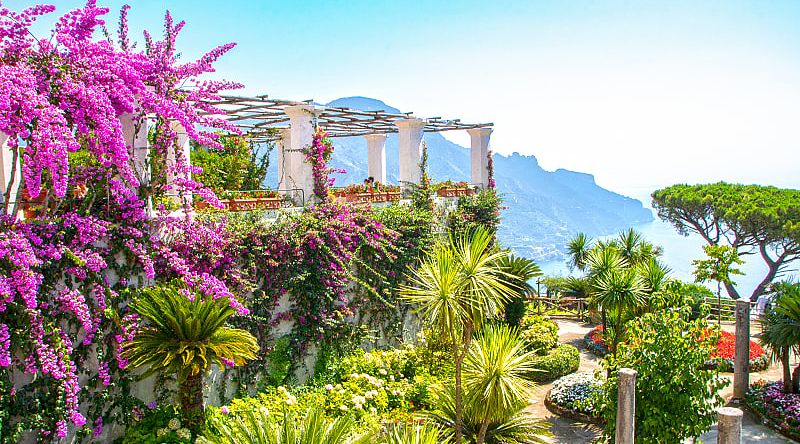 Ravello Gardens on the Amalfi Coast in Italy Ravello Gardens on the Amalfi Coast in Italy