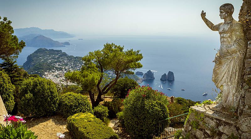 Cardens of Augustus in Capri, Italy.