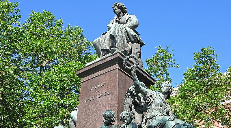 Ludwig van Beethoven statue in Vienna
