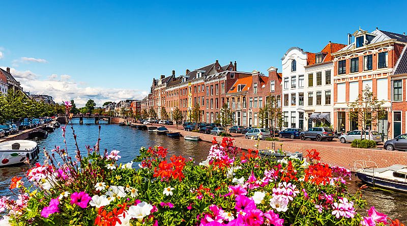 Old Town Haarlem in Netherlands Old Town Haarlem in Netherlands