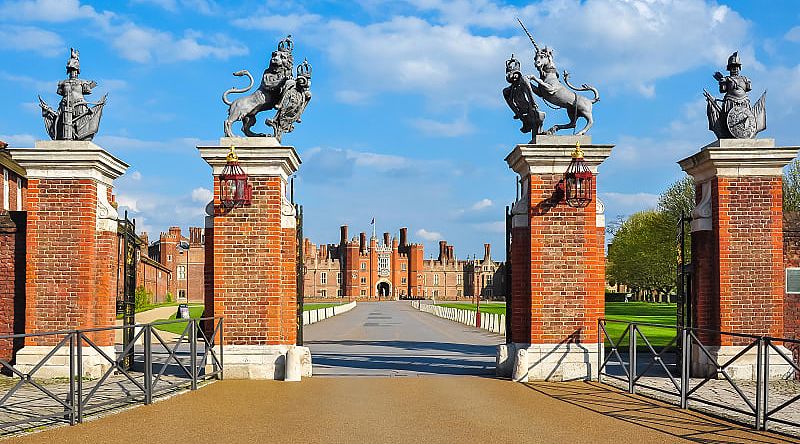 Hampton Court Palace in London, England