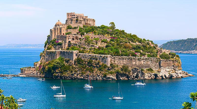 Aragon Castle on Ischia Island.