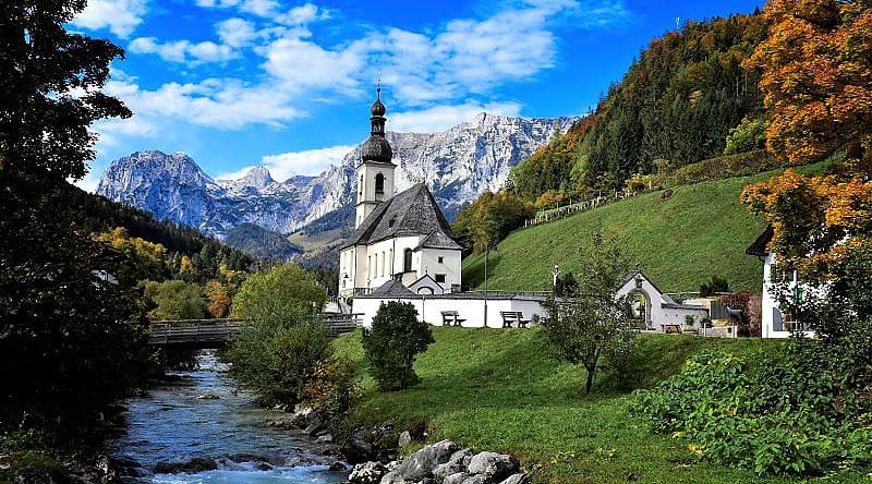 Small church in Berchtesgaden, Germany Small church in Berchtesgaden, Germany